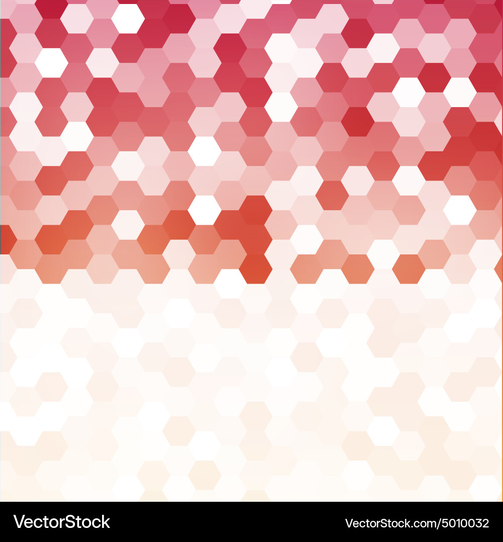 Abstract color 3d hexagonal vector image