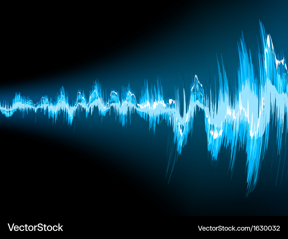 Abstract Sound Wave Background vector image