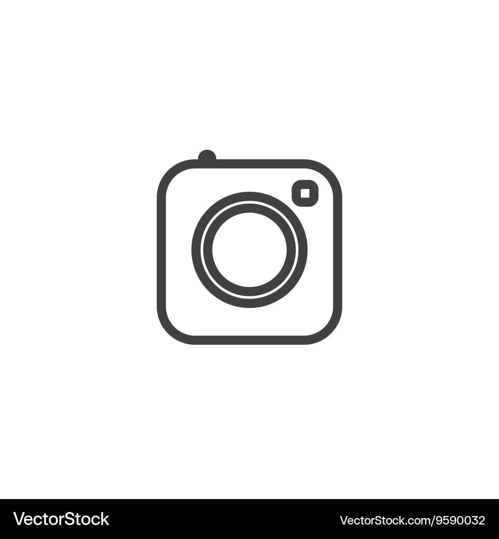 Camera Instagram Icons - Social Media Royalty Free Vector