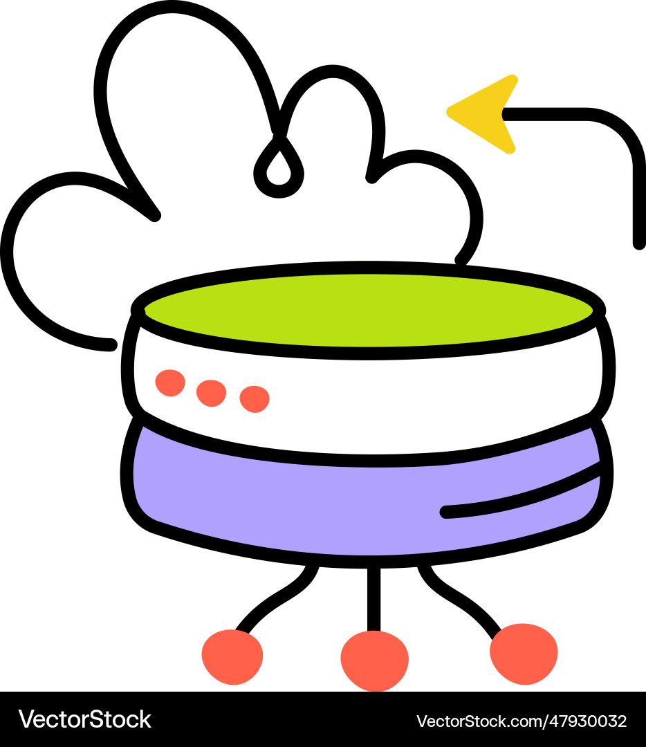 Cloud database Vector Image