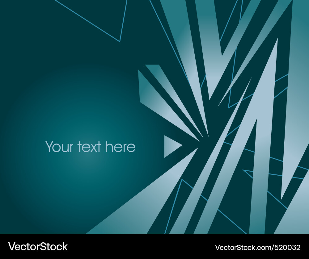 Cyan Geometric Abstract Background vector image