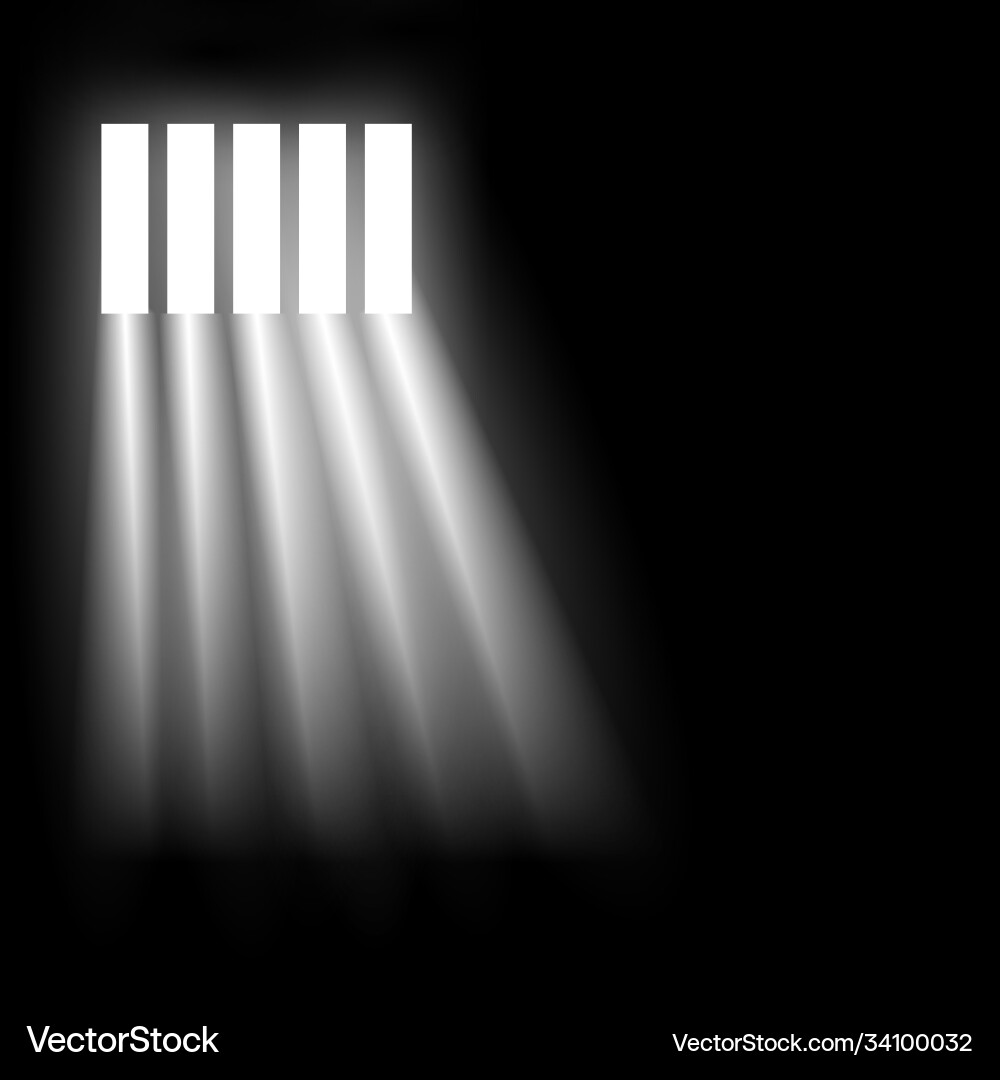 Dungeon prison window background jail cell empty Dungeon prison window background jail cell empty vector image