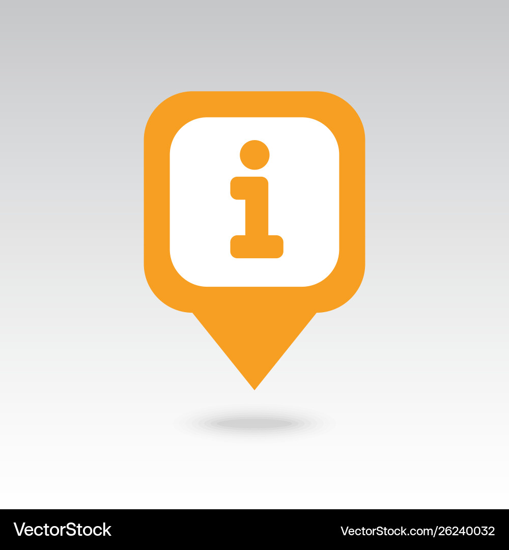 Information pin map icon pointer markers Vector Image