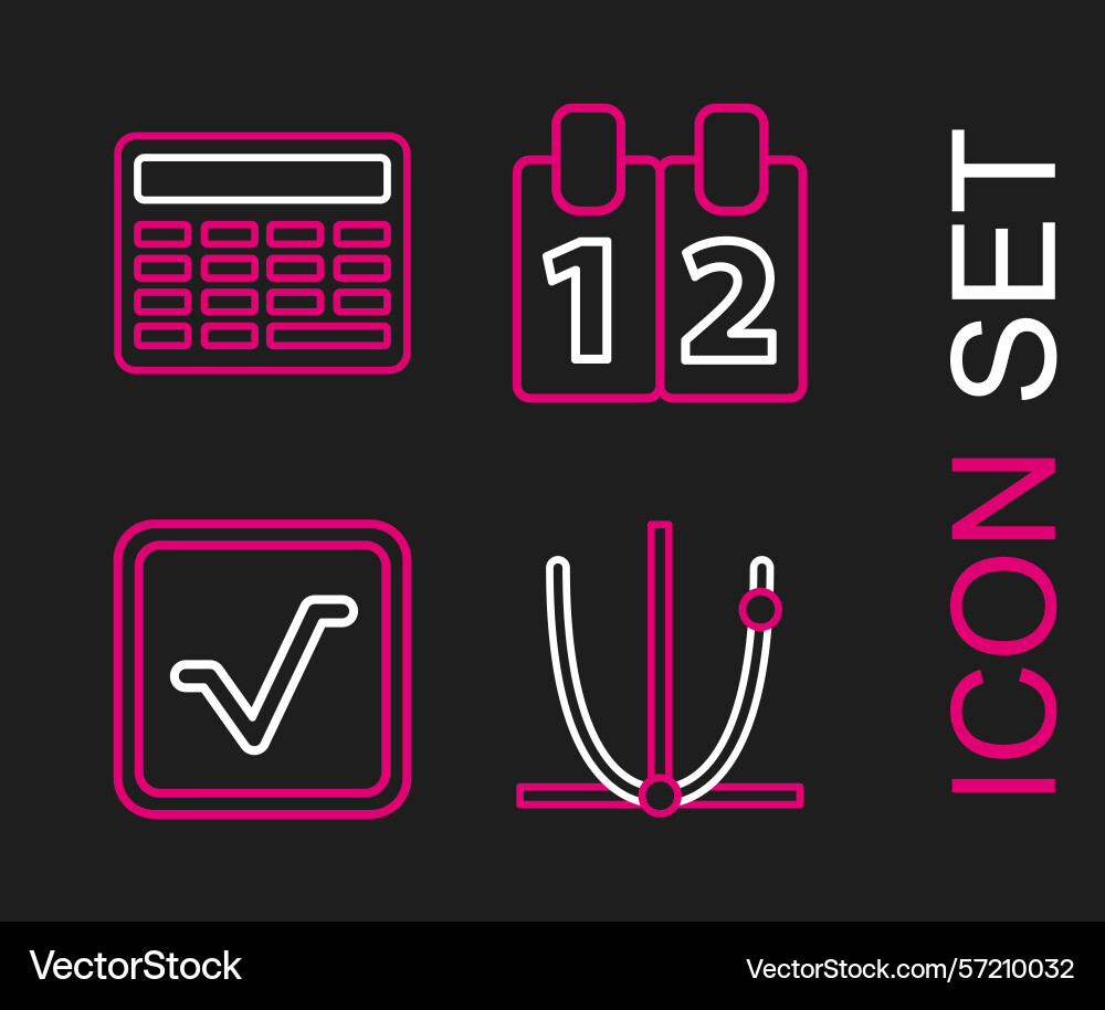 Set line graph schedule chart diagram square root Set line graph schedule chart diagram square root vector image