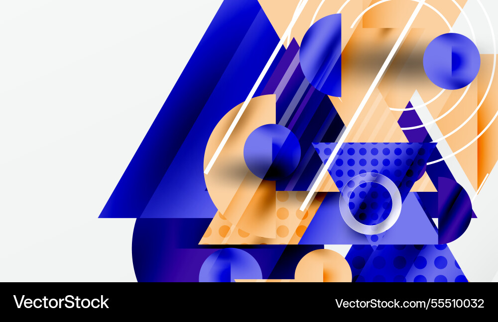 Sleek abstract background - layered triangles vector image