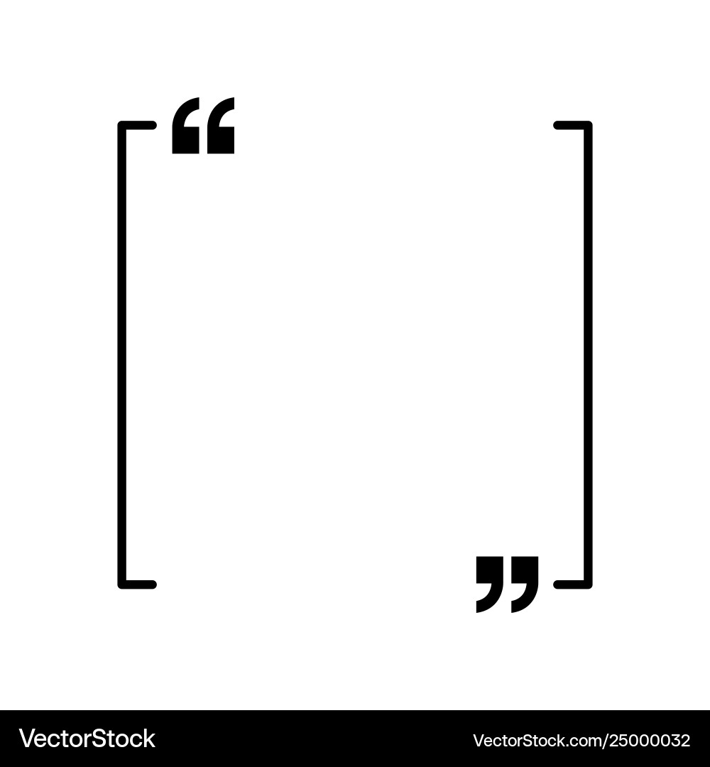 Speech Marks Icon - Quotation Marks vector image