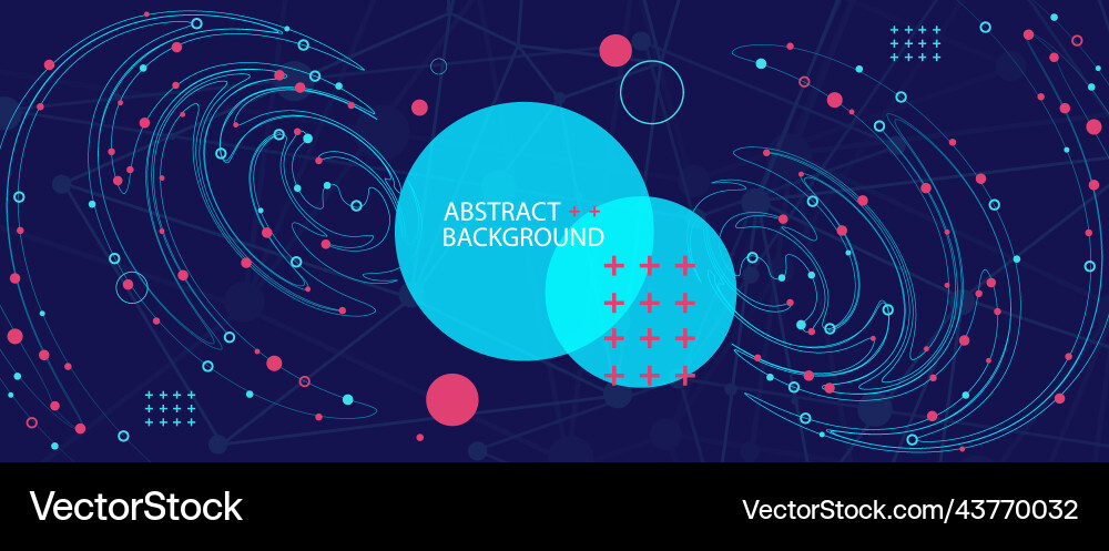 Template for science and technology presentation Template for science and technology presentation vector image