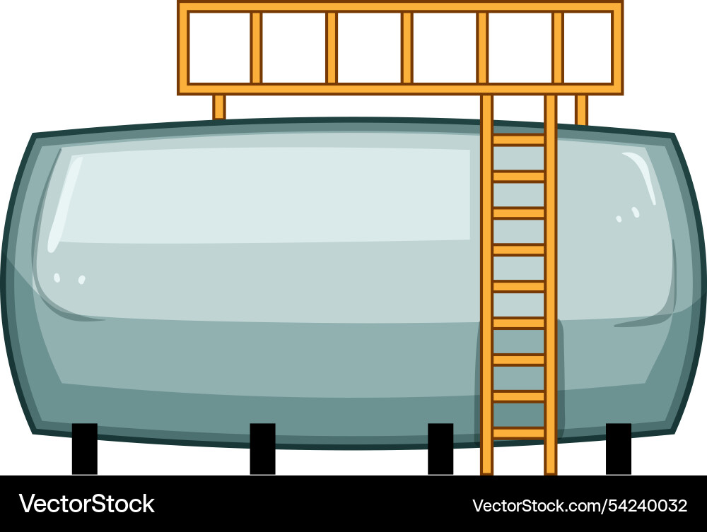 Terminal oil tank storage cartoon Terminal oil tank storage cartoon vector image