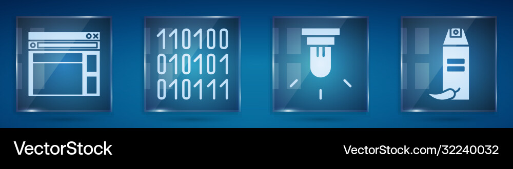 Website-Vorlage binärer Code Bewegungssensor Website-Vorlage binärer Code Bewegungssensor vektorbild