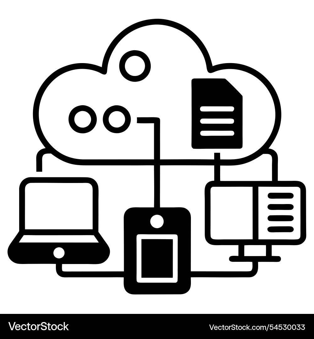 Cloud server security concept ideal for tech Cloud server security concept ideal for tech Vector Image