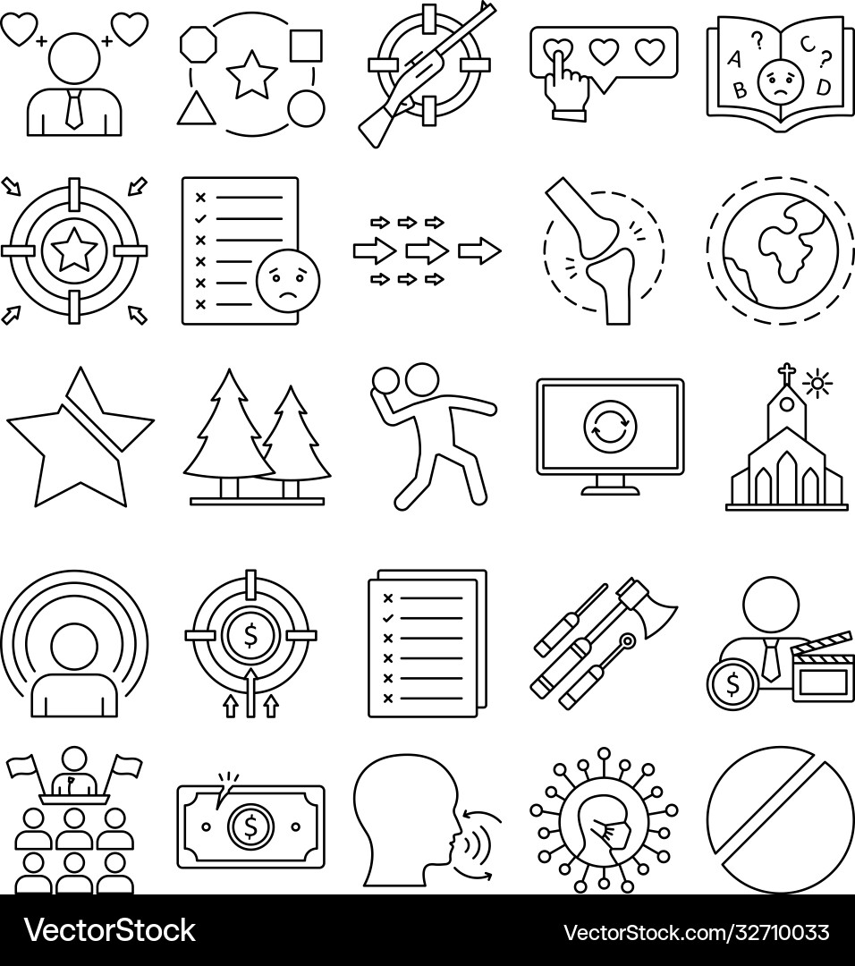 Explanatory icons set every single icon c Explanatory icons set every single icon c Vector Image
