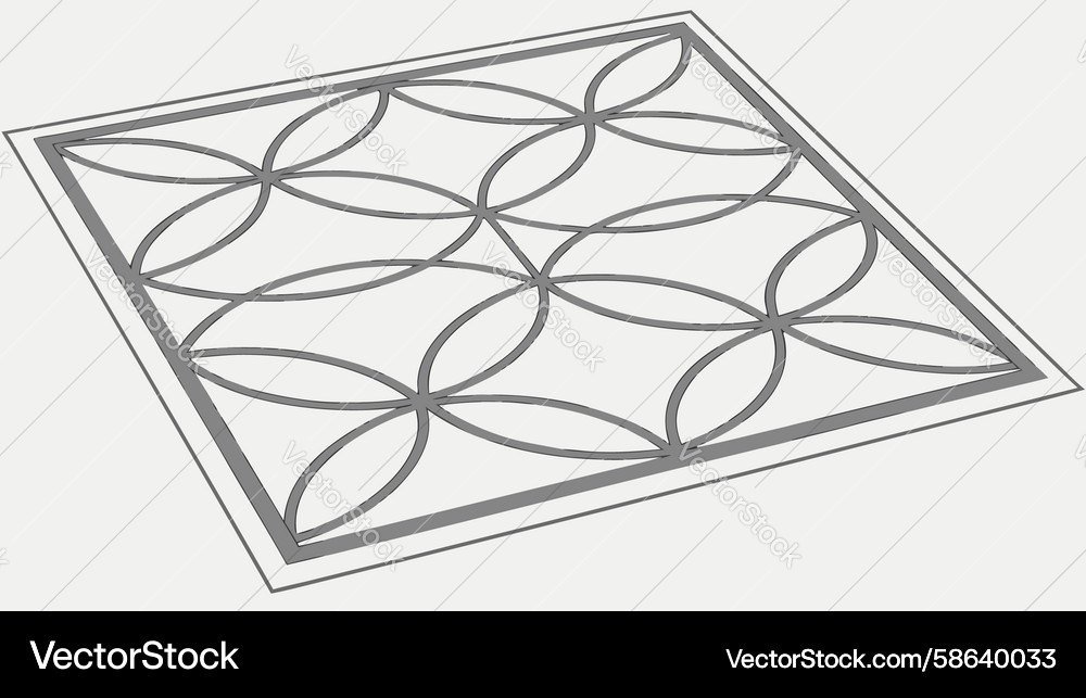 Interlocking Circle Pattern Vector Image