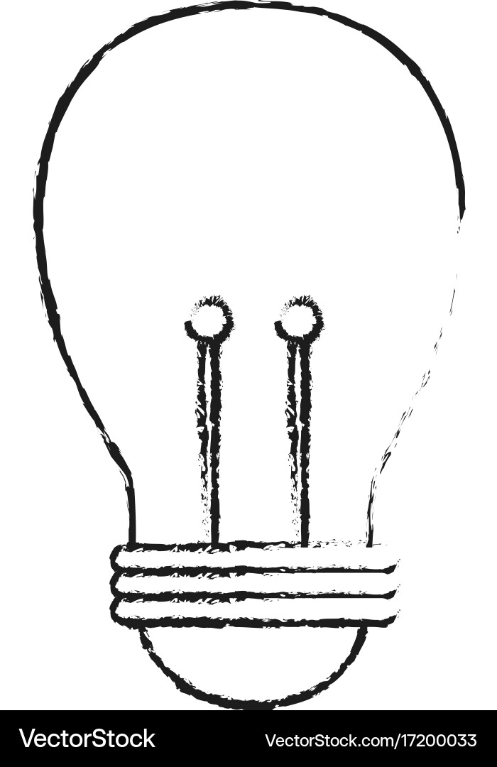Regular lightbulb icon image vector image