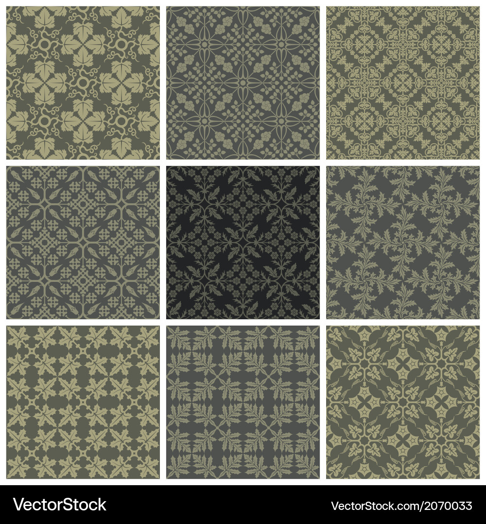 Seamless print patterns Vector Image