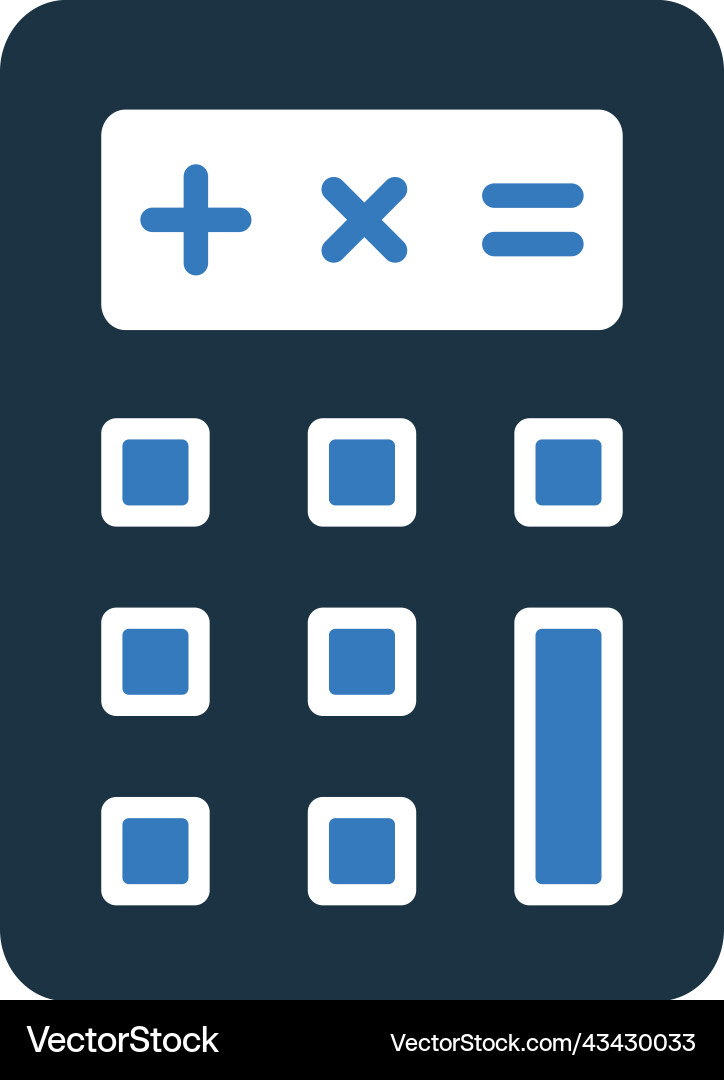 Seo calc icon simple editable graphics vector image
