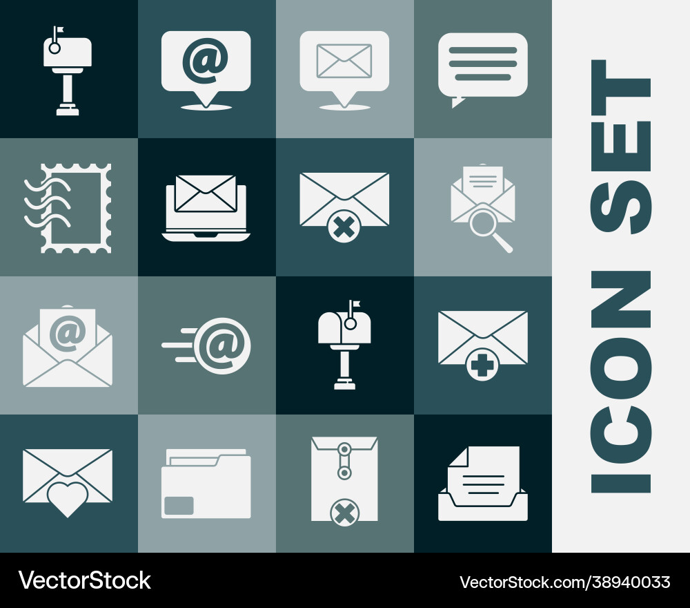 Set drawer with document received message concept Set drawer with document received message concept vector image