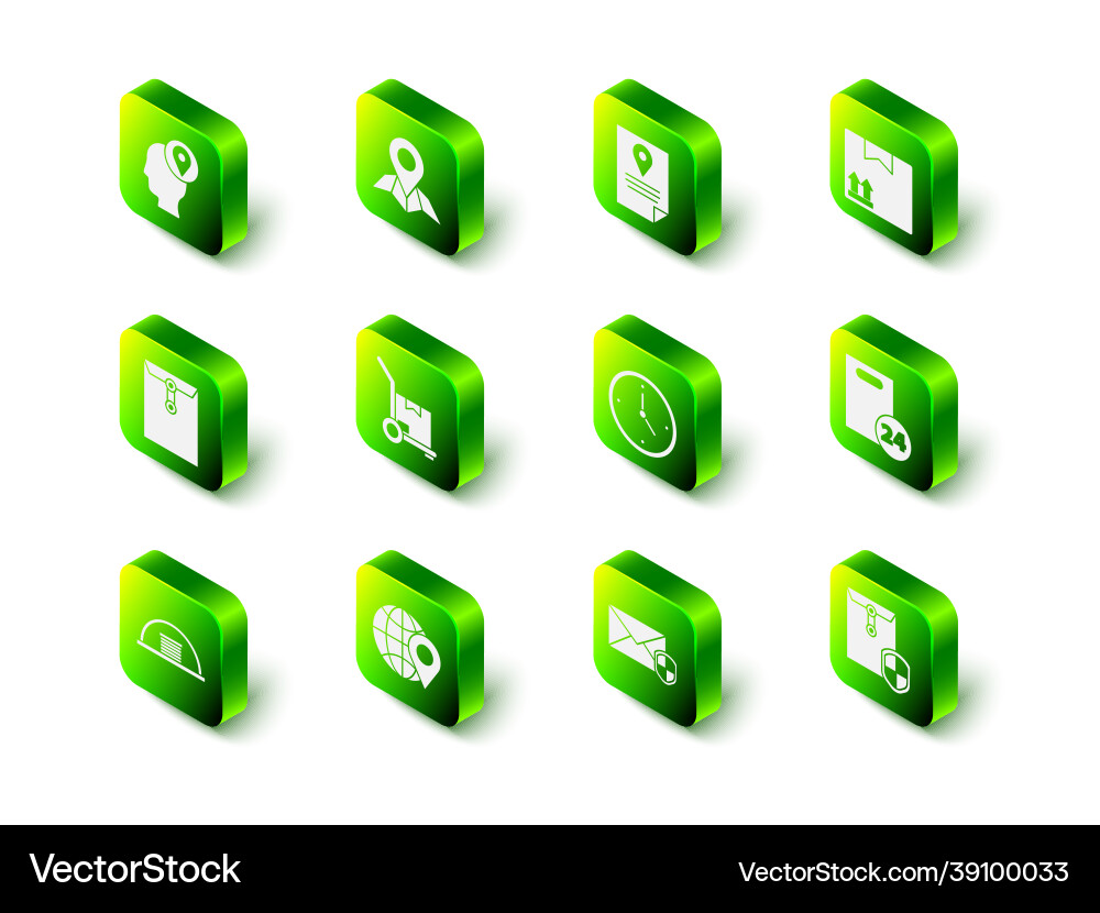 Set placeholder on map paper document tracking Set placeholder on map paper document tracking vector image