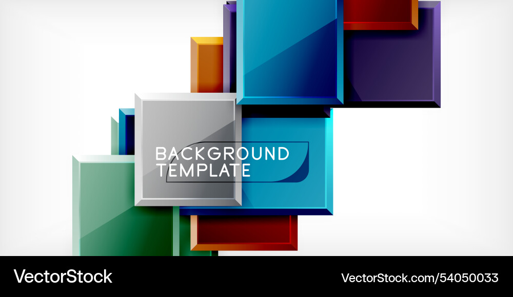 Square shape color abstract geometry Square shape color abstract geometry Vector Image