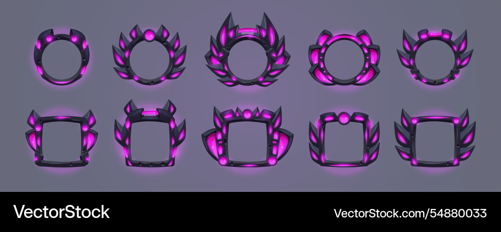 Tech Frames - Sci-Fi & Futuristic vector image