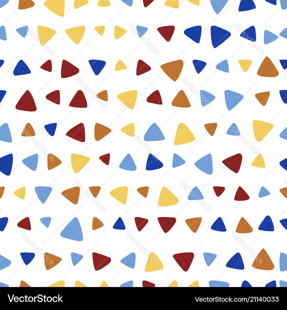 Triangle colorful seamless pattern Triangle colorful seamless pattern vector image