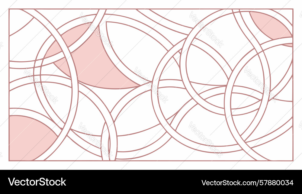 Abstract interlocking circles light pattern vector image