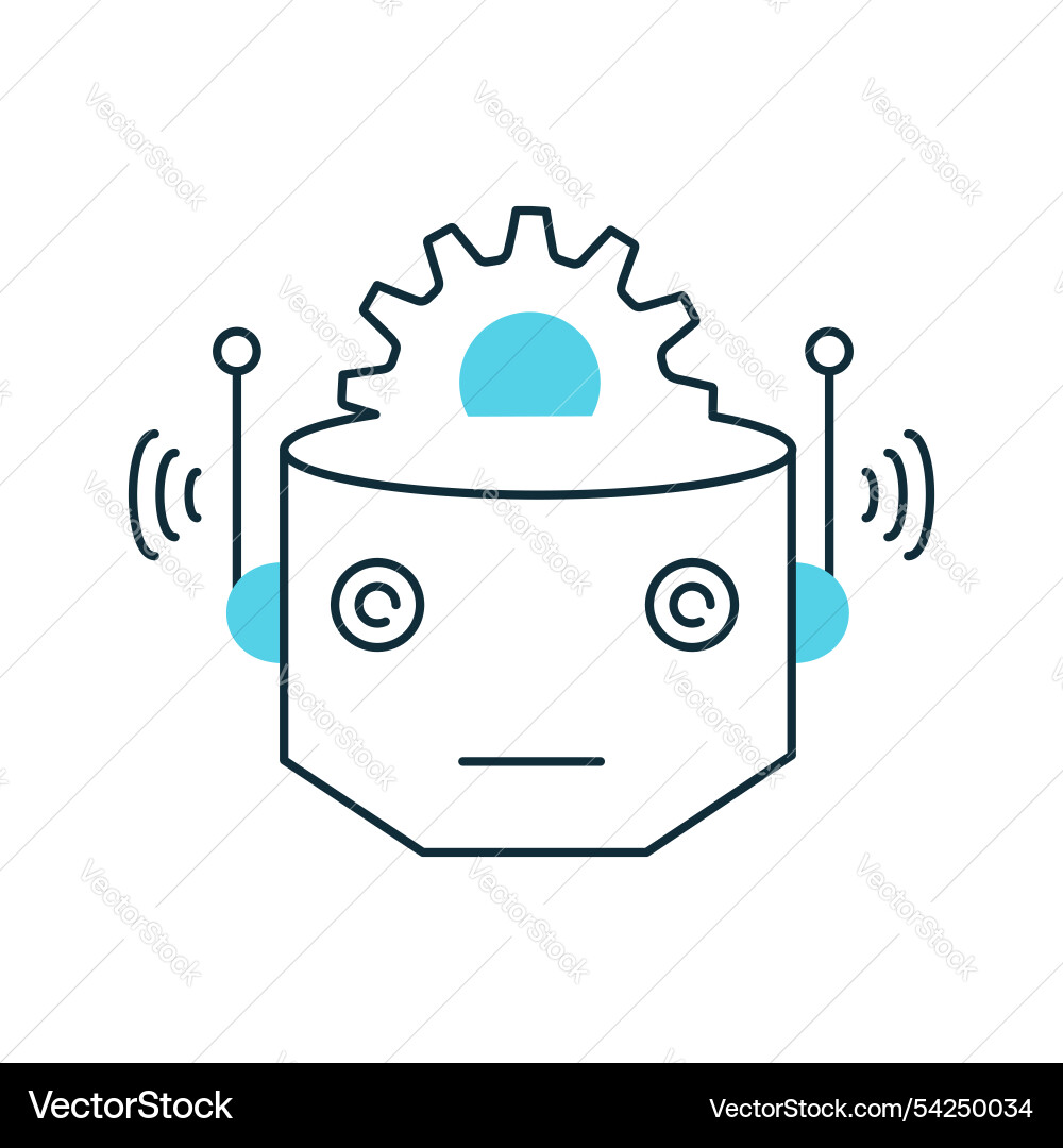 Automation with ai robot avatar icon design Vector Image