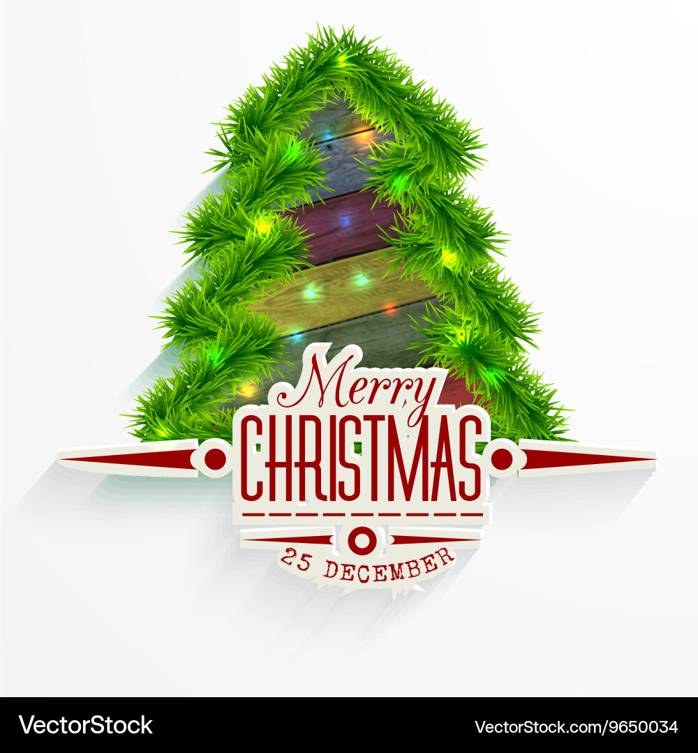 Christmas messages and objects on wrinkled vector image