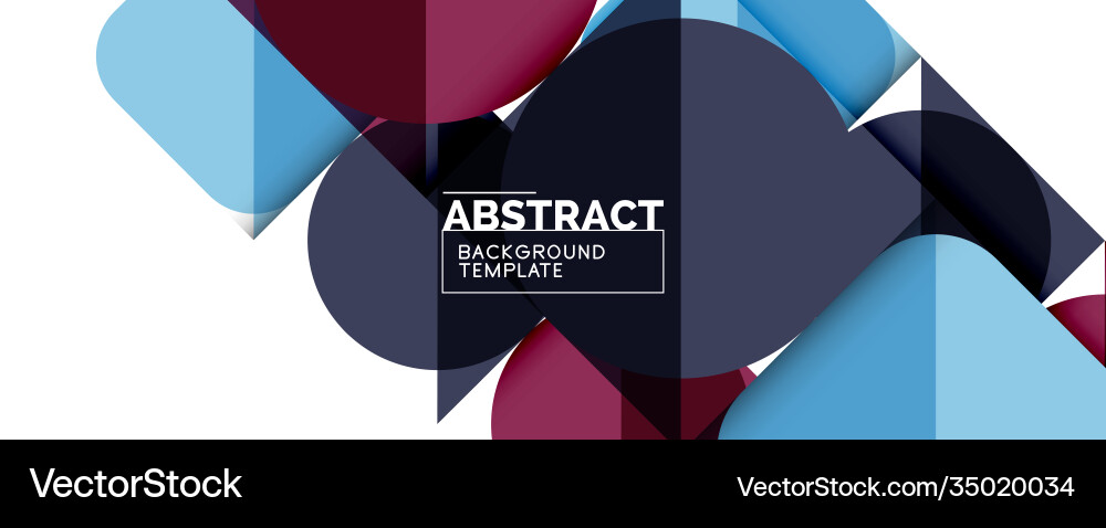 Clean minimal geometric abstract background Vector Image