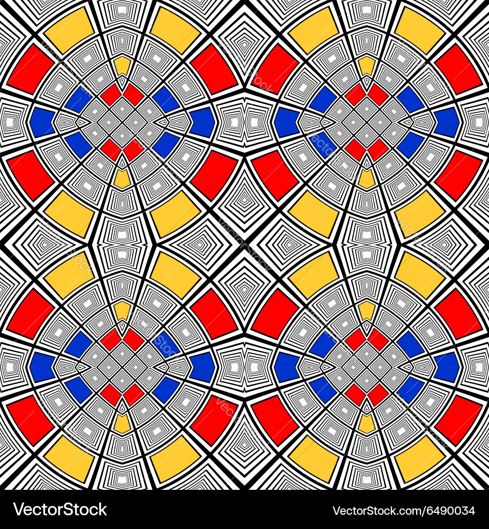 Design seamless colorful mosaic pattern vector image
