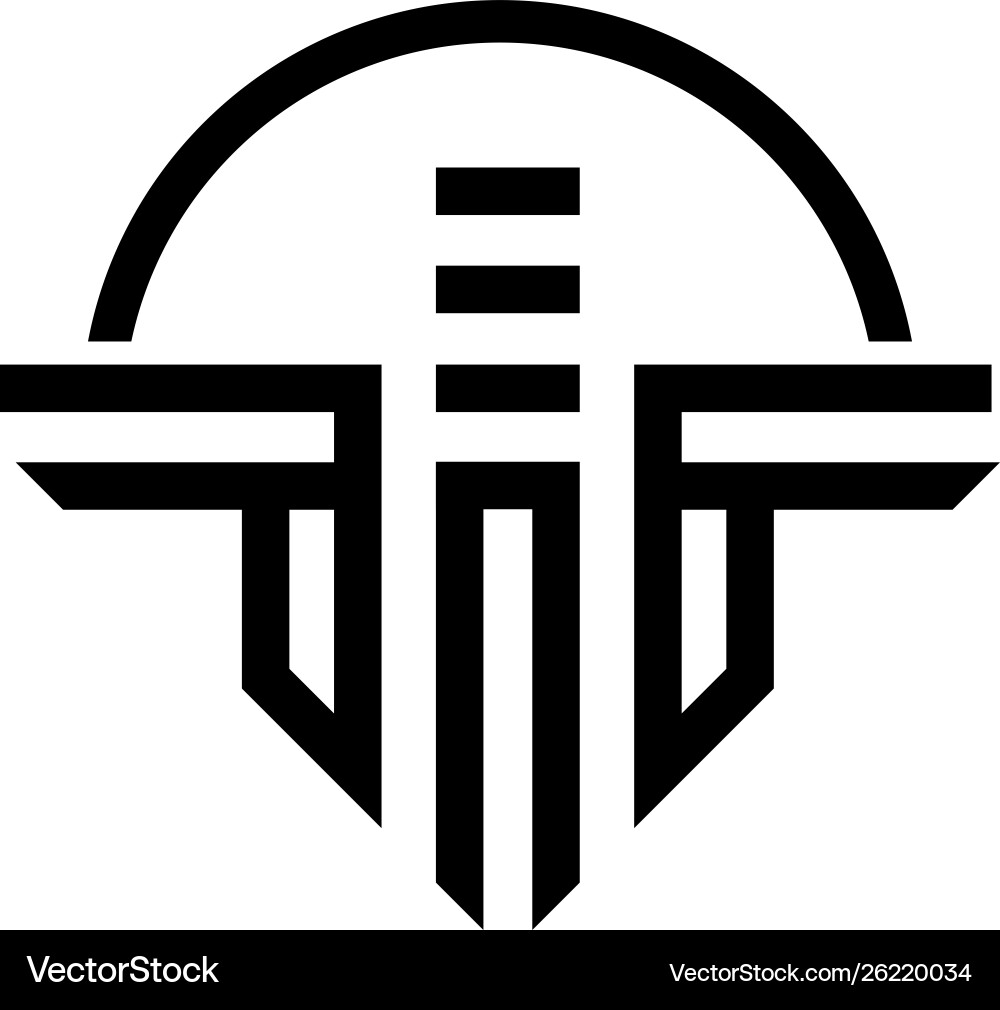 Initial logo template Royalty Free Vector Image