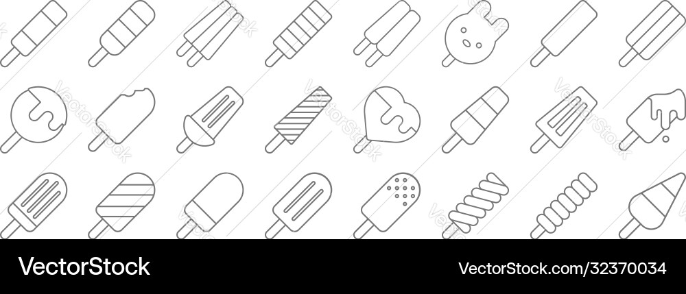 Line icons linear set quality Vector Image