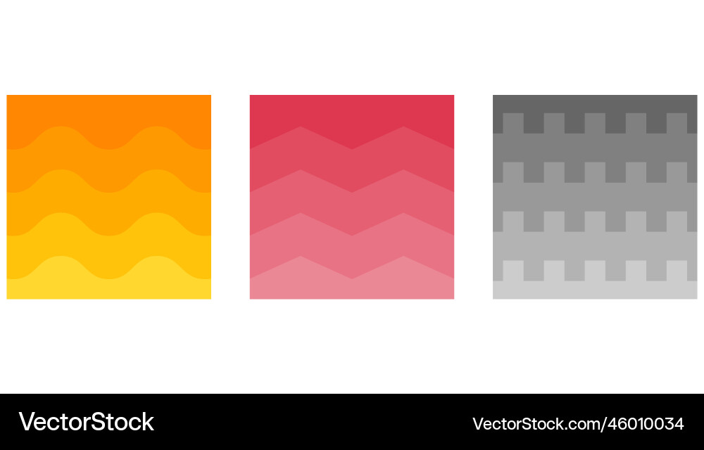 Set of wave abstract background curve layout vector image