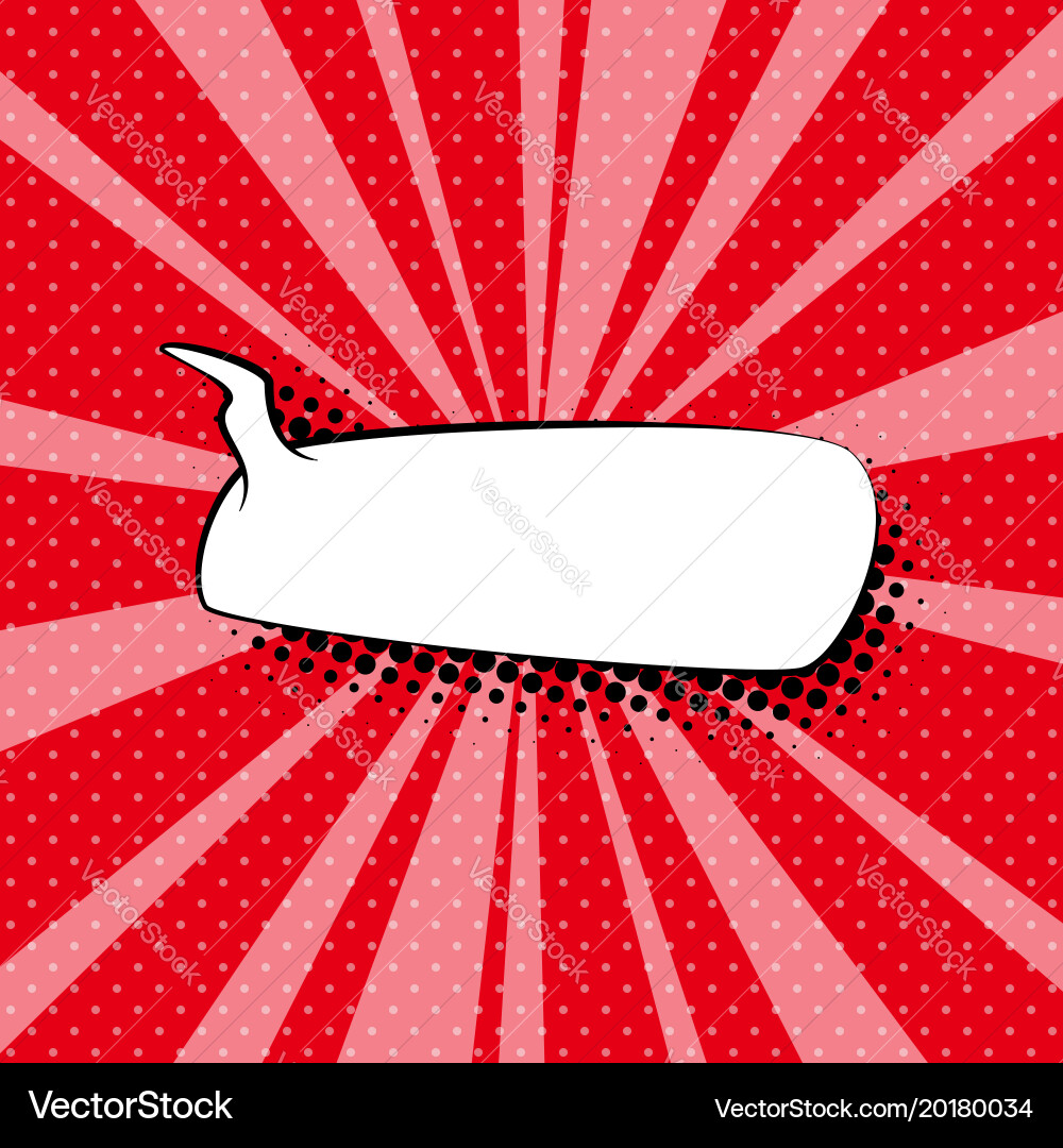 Speech bubble background sixties style Vector Image