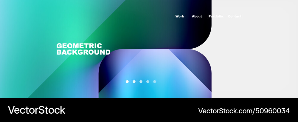 Square internet web page design template Vector Image