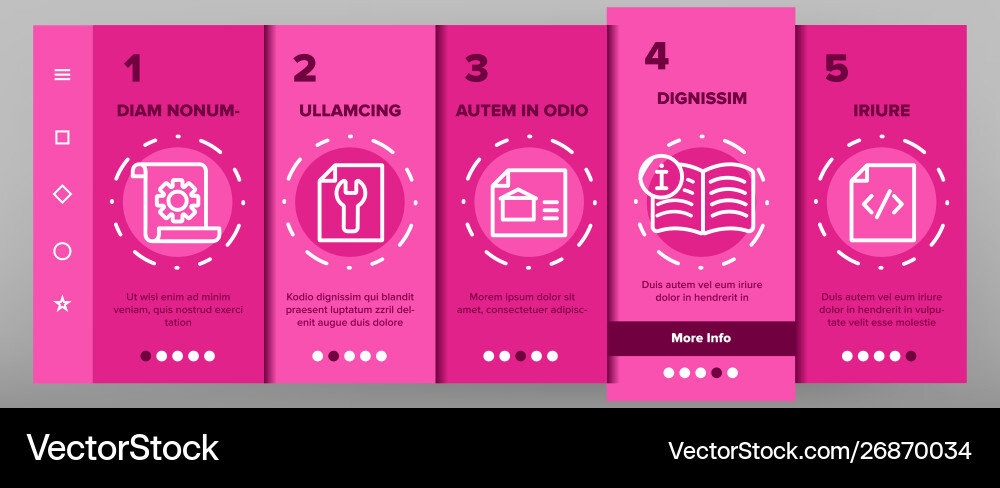 Technical documentation onboarding Technical documentation onboarding vector image