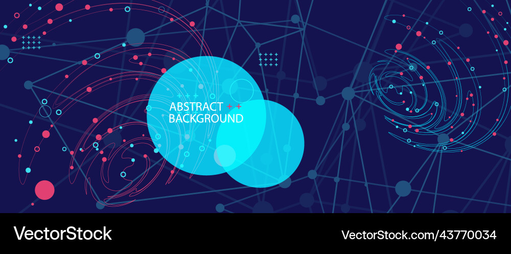 Template for science and technology presentation Template for science and technology presentation vector image