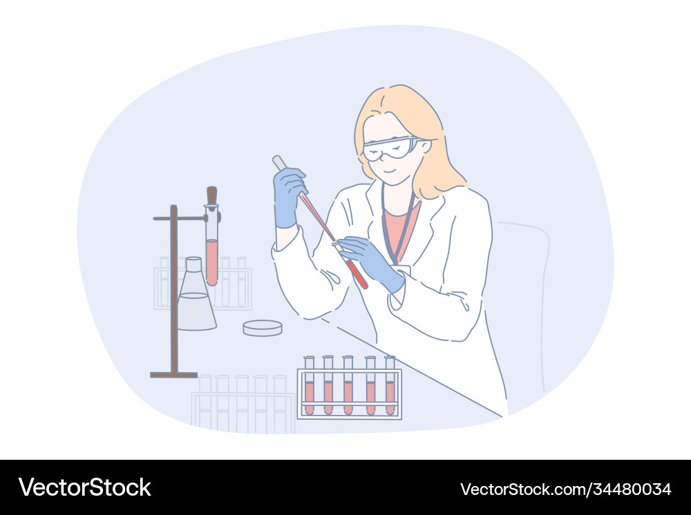 Wissenschaftliche Chemieanalyse coronavirus Wissenschaftliche Chemieanalyse coronavirus vektorbild