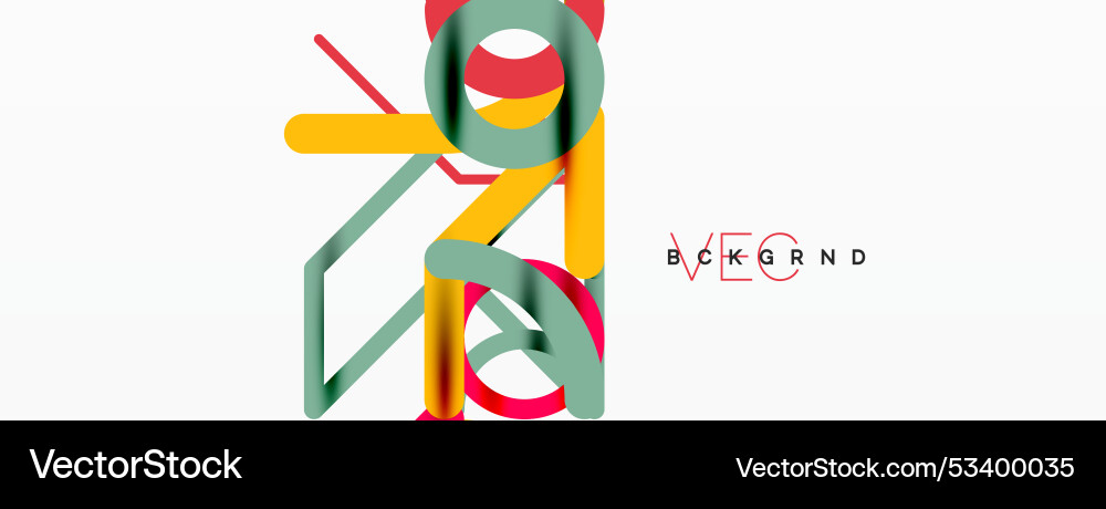 Abstract background circles and colorful round Vector Image
