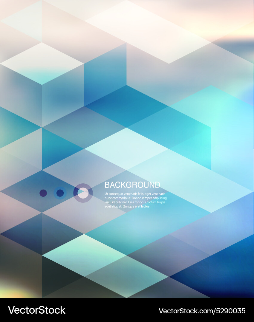 Abstract Mosaic Background with Shadows Vector Image