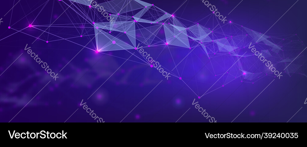 Abstract Plexus Mesh Background Vector Image