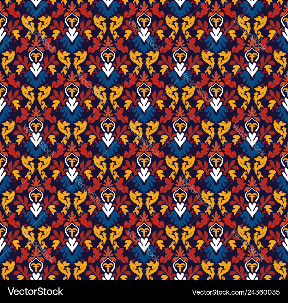 Damask seamless pattern Vector Image