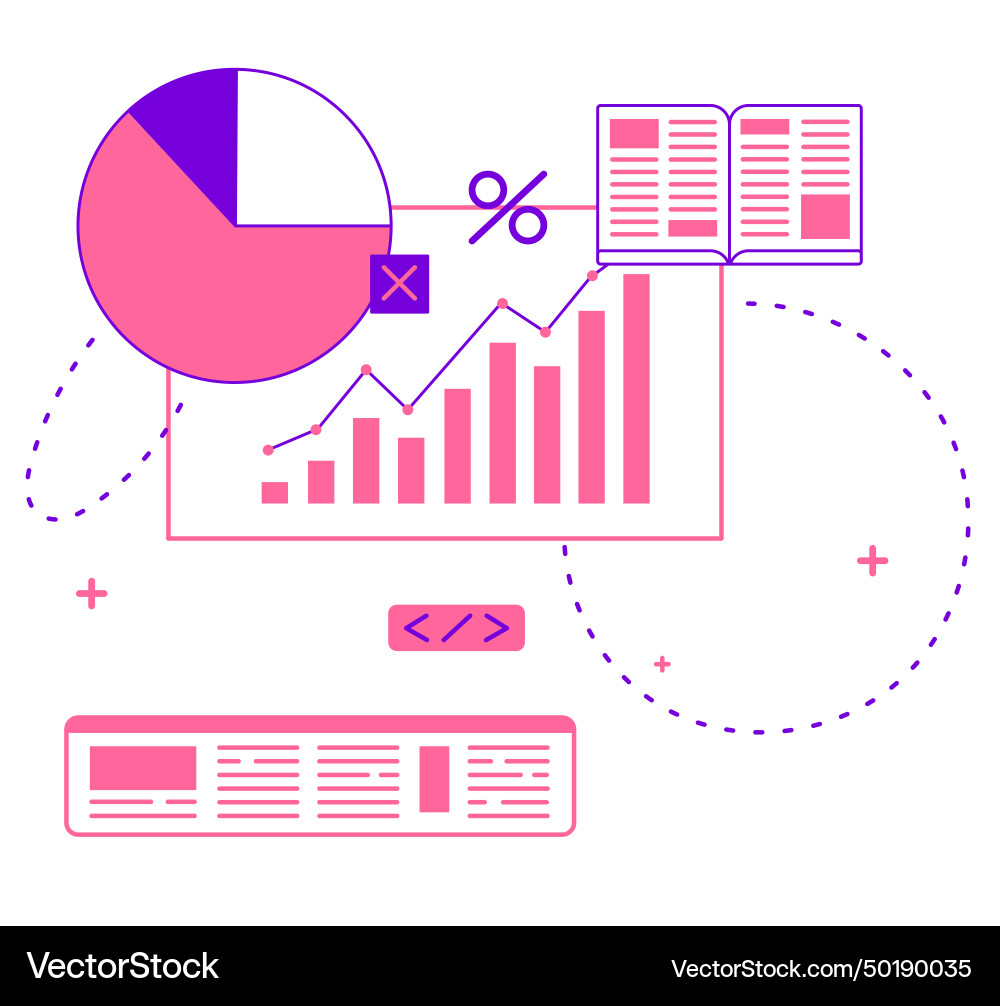Diagramm Informationen und Daten Diagramm Informationen und Daten vektorbild