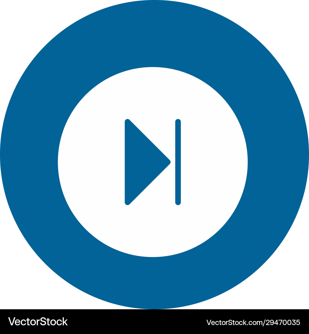 Forward icon isolated on background Royalty Free Vector