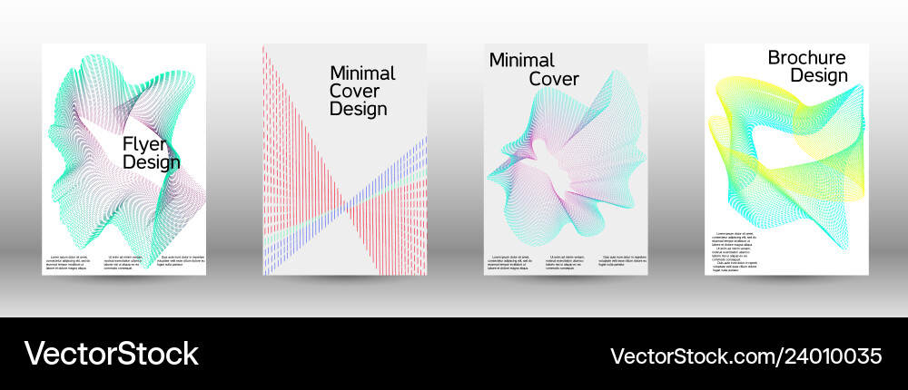 Minimal cover design with linear waves Minimal cover design with linear waves Vector Image