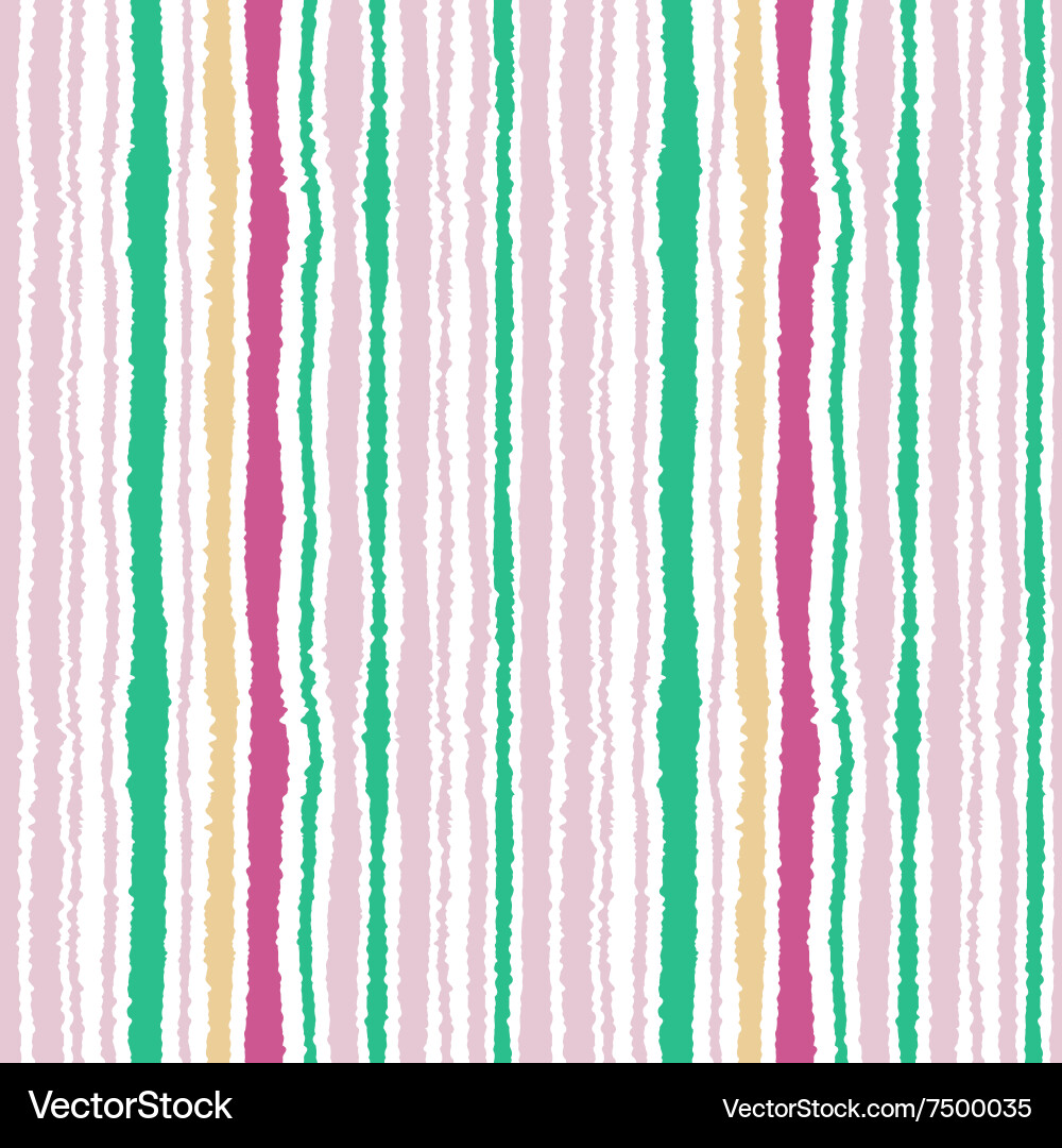 Seamless strip pattern vertical lines with torn Vector Image