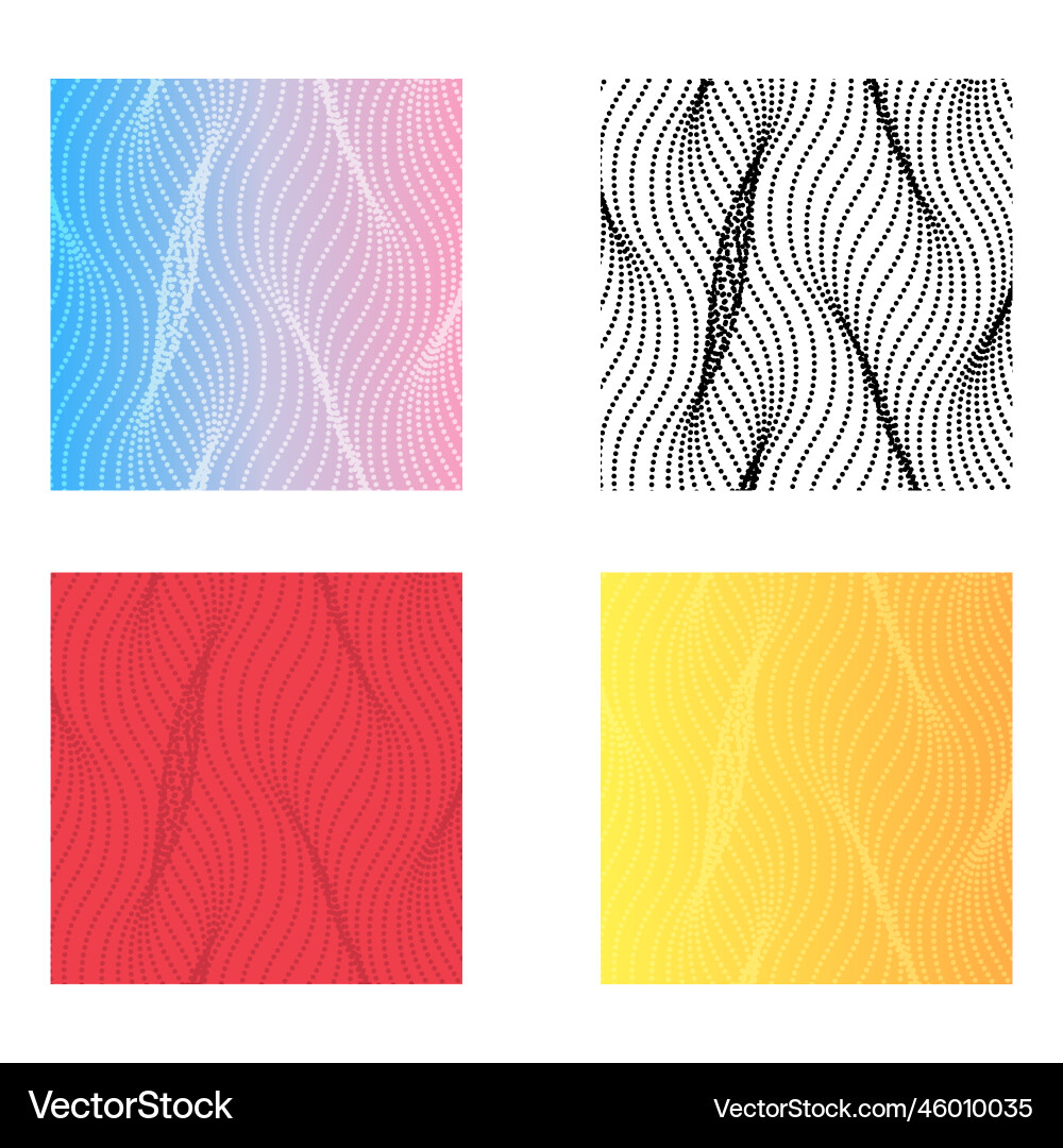Set of halftone abstract background design modern Set of halftone abstract background design modern Vector Image