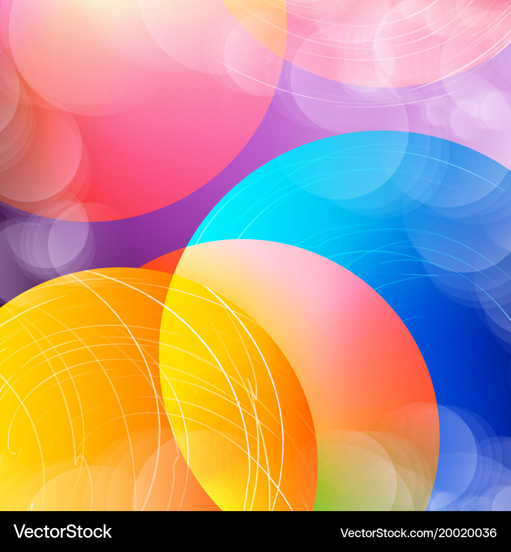 Abstract overlay circle background with circles Vector Image