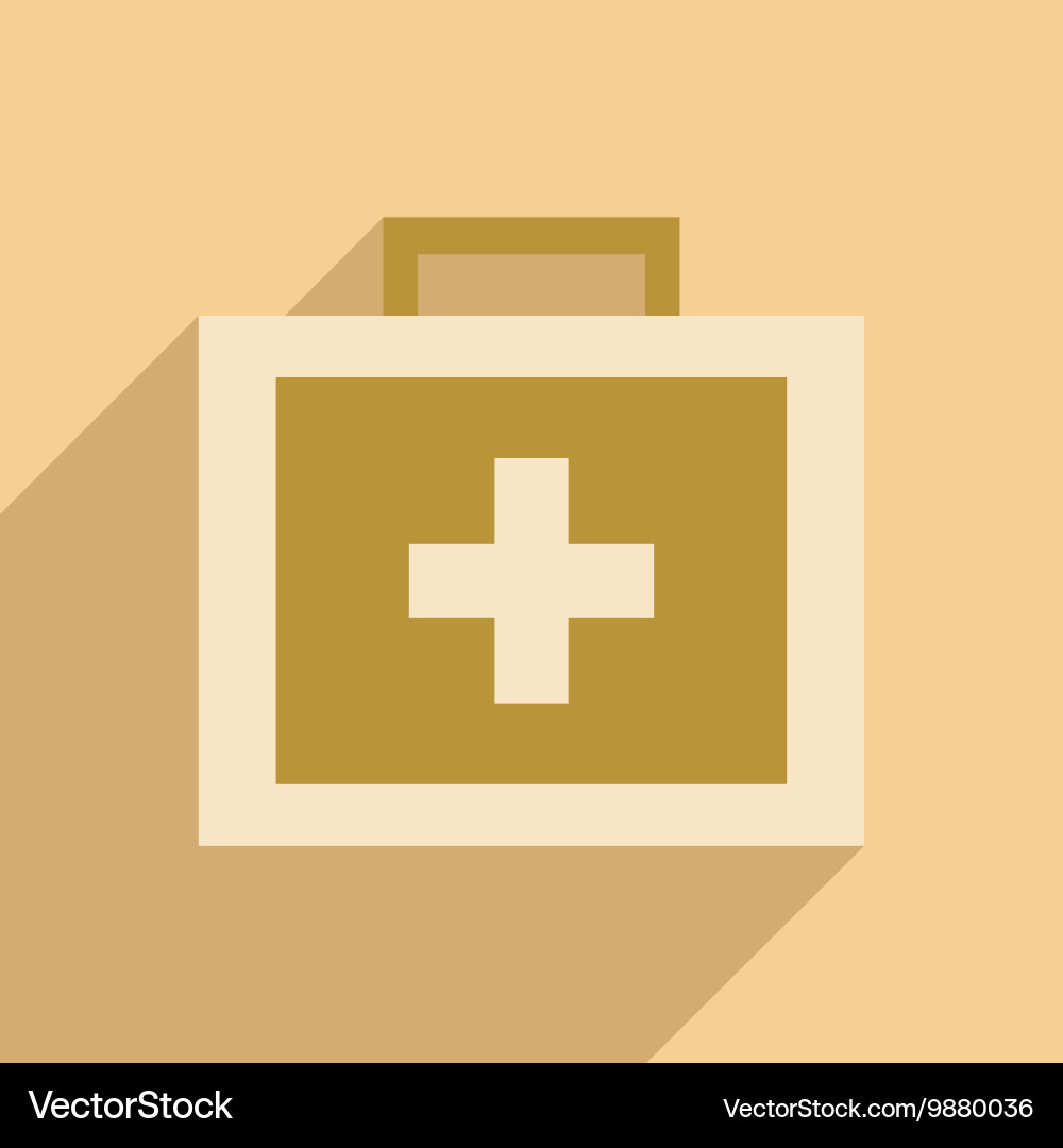 Flat with shadow icon and mobile application Vector Image
