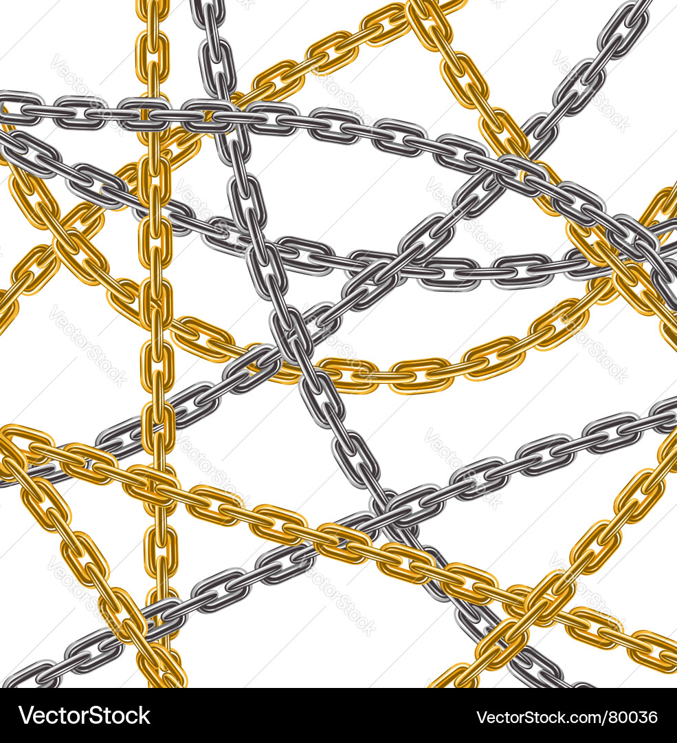 Intricate Chain Web vector image