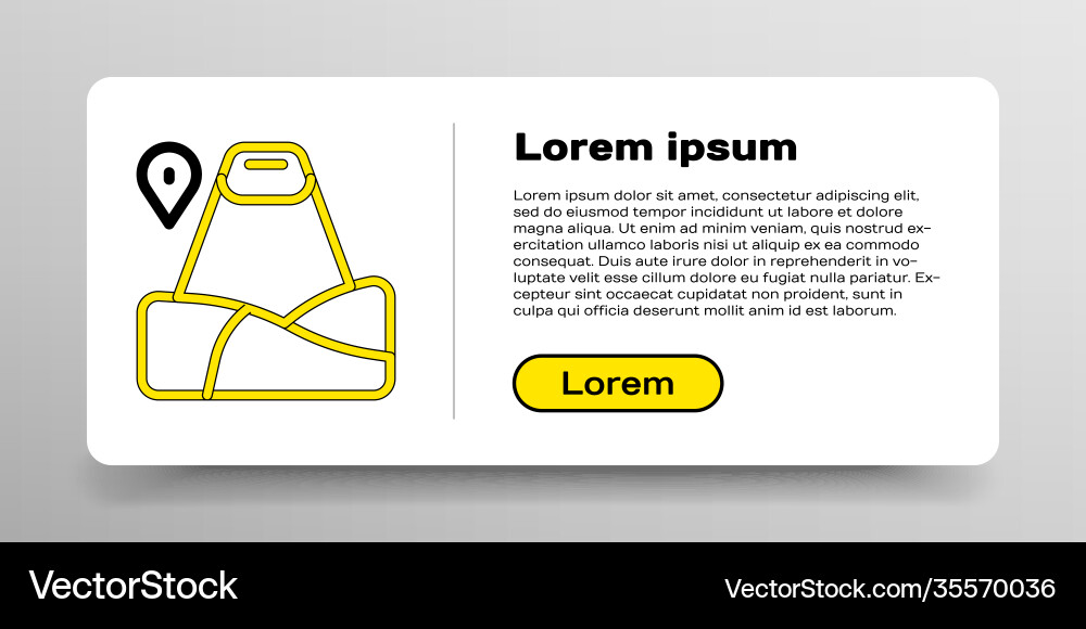Line map pointer with mountain icon isolated Line map pointer with mountain icon isolated vector image